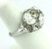 Eisenberg Vintage Sterling Silver Plated Costume Rhinestone Ring 1945-1950