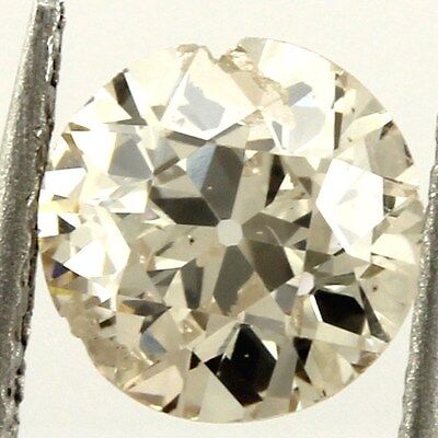 GIA 0.60 ct diamond circular brilliant Q-R Very Light Brown I2 5.34-5.48x3.24mm