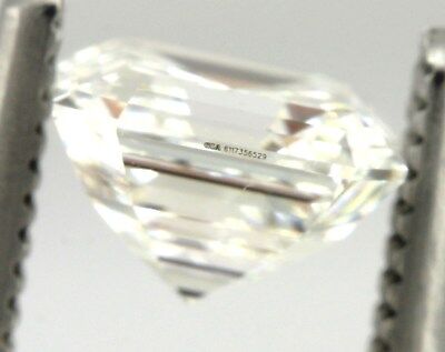 GIA Certified 0.72 carat Diamond Asscher Cut E VVS1 5.15 x 5.05 x 3.34 mm NEW