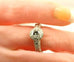 GIA 0.70 ct round G VS2 platinum Renaissance diamond engagement ring  size 6 new
