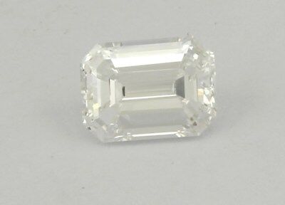 GIA Certified 0.86 carat Diamond Emerald Cut D VS1 6.52 x 4.80 x 3.13 mm Estate