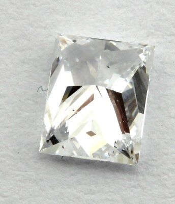 GIA Diamond 0.45 carat Rectangular Princess Cut D VVS2 4.73 x 3.83 x 2.96 mm NEW