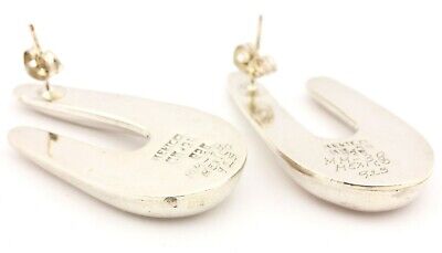 MEXICO 925 MM-38 sterling silver earrings 1.5 inch drop dangle vintage 15.66g