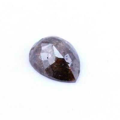 brown diamond rose cut pear shape 3.35ct 11.94x9.13x4.19mm loose gemstone new