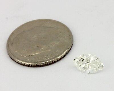 GIA Marquise Brilliant 0.81 carat G SI1 8.43 x 4.91 x 3.31 mm estate vintage