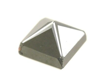 Loose princess cut 1.50ct treated black diamond 5.59x5.44x4.59mm estate