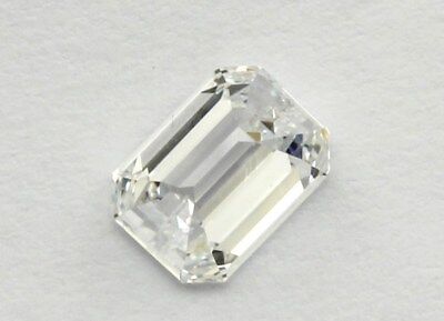 GIA Certified 0.86 carat Diamond Emerald Cut D VS1 6.52 x 4.80 x 3.13 mm Estate