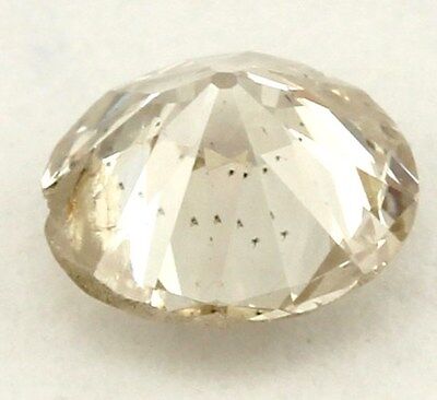 GIA 0.60 ct diamond circular brilliant Q-R Very Light Brown I2 5.34-5.48x3.24mm