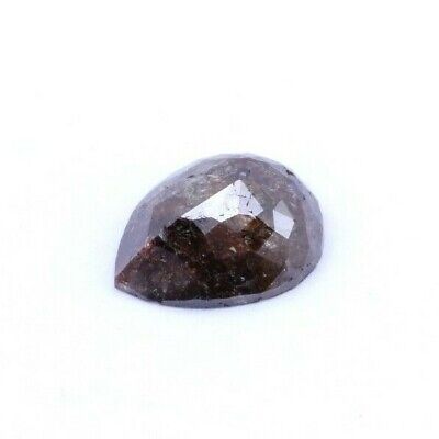brown diamond rose cut pear shape 3.35ct 11.94x9.13x4.19mm loose gemstone new