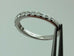 14k white gold .36 ctw round diamond wedding anniversary band ring size 5 estate