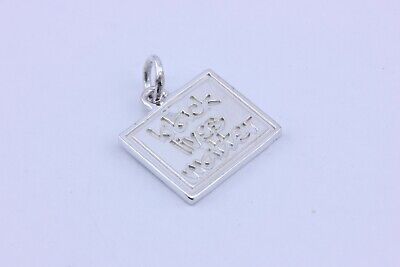 sterling silver BLACK LIVES MATTER pendant charm 17.5x21mm 7.3g new