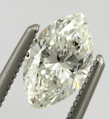 GIA Marquise Brilliant 0.81 carat G SI1 8.43 x 4.91 x 3.31 mm estate vintage