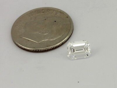 GIA Certified 0.86 carat Diamond Emerald Cut D VS1 6.52 x 4.80 x 3.13 mm Estate