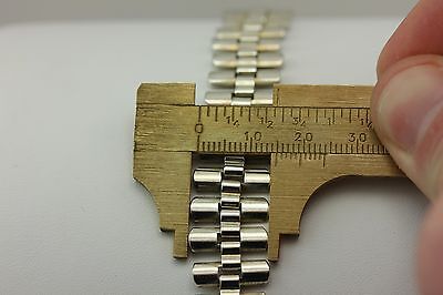 925 sterling silver 7.5" 15mm bar link chain bracelet 20.82g vintage estate