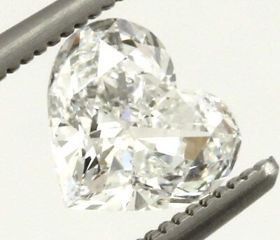 GIA 0.74ct heart brilliant diamond D/SI1 5.83 x 6.51 x 3.12 mm NEW VeryGood/Good