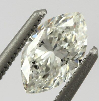 GIA Marquise Brilliant 0.81 carat G SI1 8.43 x 4.91 x 3.31 mm estate vintage