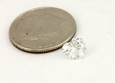 GIA 0.77 carat heart brilliant diamond D/SI2 5.79 x 6.34 x 3.43 mm NEW Good/Good