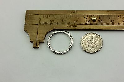 Platinum .48ctw round diamond eternity anniversary wedding band 2mm ring size 7