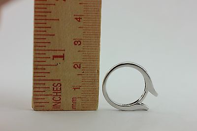 14k white gold .69ctw princess diamond cathedral engagement ring semi mount NEW
