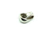14K WHITE GOLD 1/2 CT ROUND DIAMOND 3/4 BEZEL DROP SHAPE PENDANT SLIDE NEW