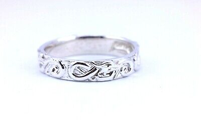 sterling silver man's wedding band size 11.5 ring 5mm 5.02g celtic dragon