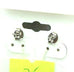 Sterling silver freshwater cultured button pearls CZ stud earrings pendant set