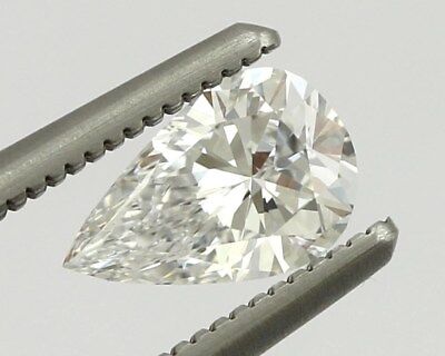 NEW GIA 0.44 ct diamond pear brilliant shape D VS2 6.88x4.45x3.67mm Good/Good