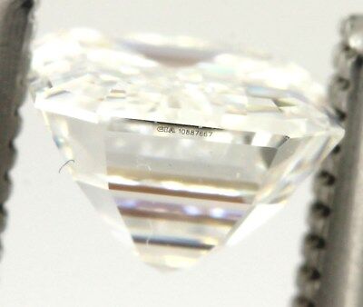 GIA Certified 0.86 carat Diamond Emerald Cut D VS1 6.52 x 4.80 x 3.13 mm Estate