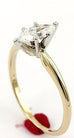 14k yellow gold 0.48ct marquise diamond GIA D SI2 solitaire engagement ring 1.5g