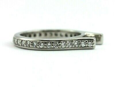 PLATINUM 1/2 CTW ROUND DIAMOND ETERNITY CATHEDRAL ENGAGEMENT RING SEMI MOUNT NEW