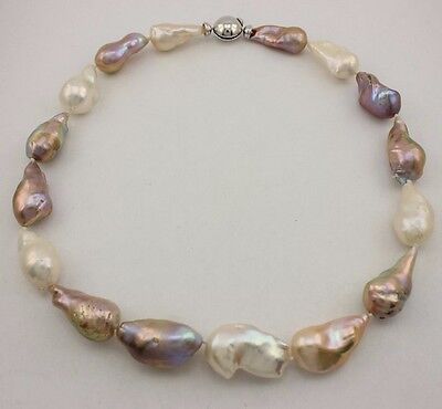 16" strand freshwater multi color baroque cultured pearls NEW 22-25mmx12-16mm