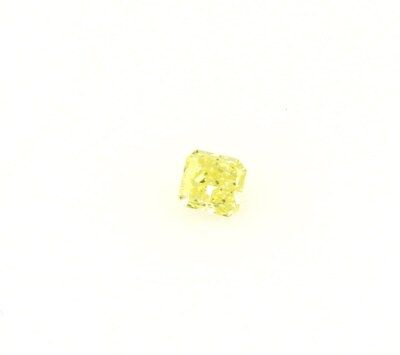GIA natural diamond 0.10ct Fancy Intense Greenish-Yellow 2.76x2.64x1.60mm NEW