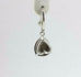 Pear Shape Rose Cut Natural Brown Diamonds 6.27ctw 14k White Gold Drop Earrings