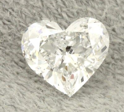 GIA 0.74ct heart brilliant diamond D/SI1 5.83 x 6.51 x 3.12 mm NEW VeryGood/Good