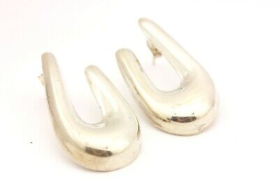 MEXICO 925 MM-38 sterling silver earrings 1.5 inch drop dangle vintage 15.66g