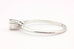 14k white gold .29ct round diamond ring solitaire band engagement estate sz 9.5