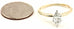 14k yellow gold 0.48ct marquise diamond GIA D SI2 solitaire engagement ring 1.5g