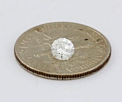 GIA 0.28ct round brilliant diamond E VVS2 4.19-4.20x2.62mm Very Good cut estate