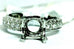 Antique style platinum engagement ring 9mm center 1.40ctw round diamonds size 6