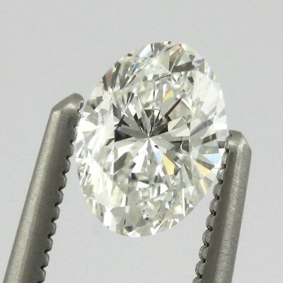 GIA Certified Oval Brilliant 0.59 carat Diamond D VVS2 6.25 x 4.58 x 3.26 mm NEW