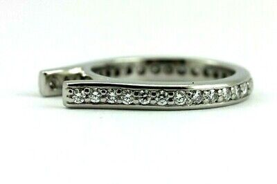 PLATINUM 1/2 CTW ROUND DIAMOND ETERNITY CATHEDRAL ENGAGEMENT RING SEMI MOUNT NEW