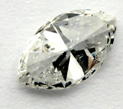 GIA Marquise Brilliant 0.81 carat G SI1 8.43 x 4.91 x 3.31 mm estate vintage