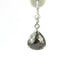 Pear Shape Rose Cut Natural Brown Diamonds 6.27ctw 14k White Gold Drop Earrings