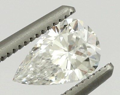 NEW GIA 0.44 ct diamond pear brilliant shape D VS2 6.88x4.45x3.67mm Good/Good