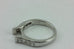 14k white gold .69ctw princess diamond cathedral engagement ring semi mount NEW