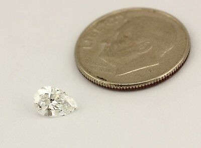 NEW GIA loose natural diamond 0.48 ct pear brilliant E VS1 6.65 x 4.47 x 2.73 mm