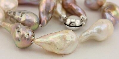 16" strand freshwater multi color baroque cultured pearls NEW 22-25mmx12-16mm