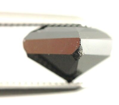 Loose princess cut 1.50ct treated black diamond 5.59x5.44x4.59mm estate