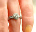 GIA 0.70 ct round G VS2 platinum Renaissance diamond engagement ring  size 6 new