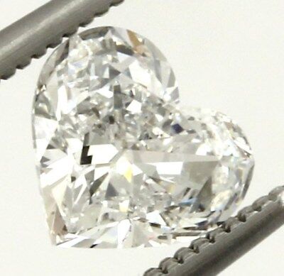 GIA 0.74ct heart brilliant diamond D/SI1 5.83 x 6.51 x 3.12 mm NEW VeryGood/Good